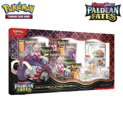Pokemon TCG: Scarlet & Violet - Paldean Fates Great Tusk ex & Iron Treads ex Premium Collection Box