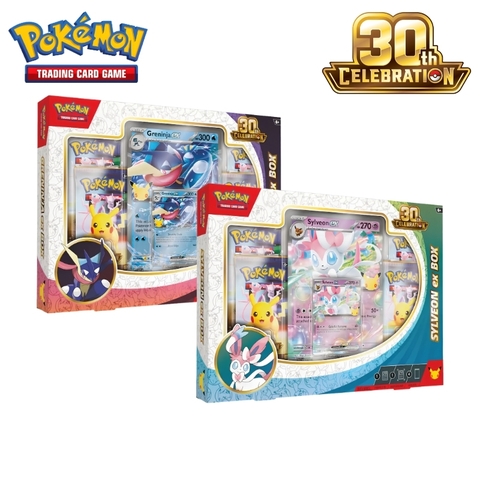 Pokemon TCG: 30th Celebration Sylveon ex Box/Greninja ex Box