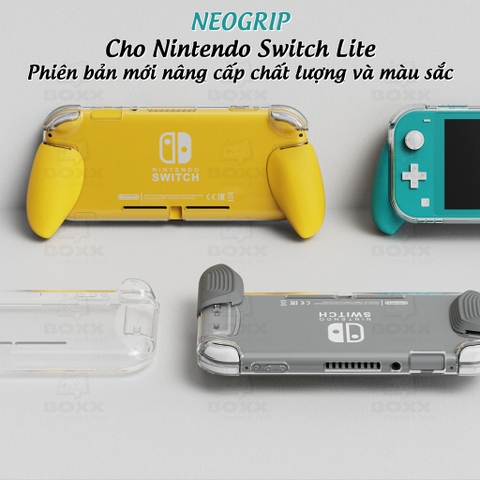 Ốp lưng GripCase hãng Skull & Co cho Nintendo Switch Lite, GripCase màu Gray