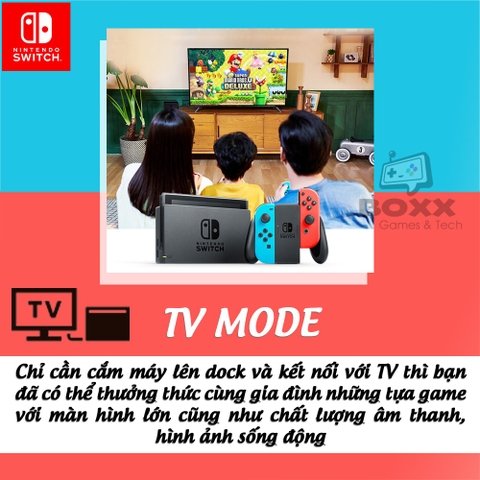 Máy Nintendo Switch V2 Neon Blue và Neon Red Joy‑Con bảo hành 12 tháng kèm quà tặng