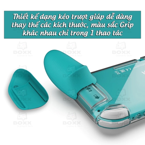 Ốp lưng GripCase hãng Skull & Co cho Nintendo Switch Lite, GripCase màu Gray