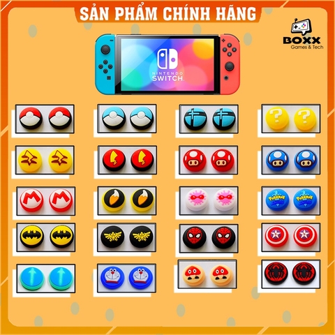 Núm bọc Analog cho Nintendo Switch, Núm cao su bọc cần analog cho Joycon