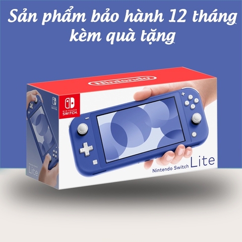 Máy game Nintendo Switch Lite - Màu Cool Blue, bảo hành 12 tháng kèm quà tặng