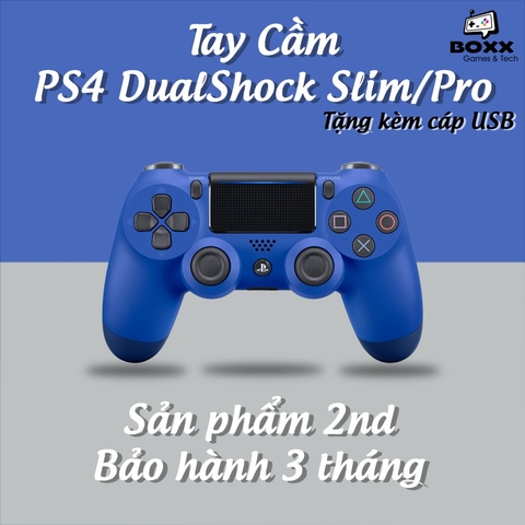 Tay cầm Ps4 Slim/Pro chính hãng 2nd nhiều màu, tay cầm ps4 dualshock kèm quà tặng