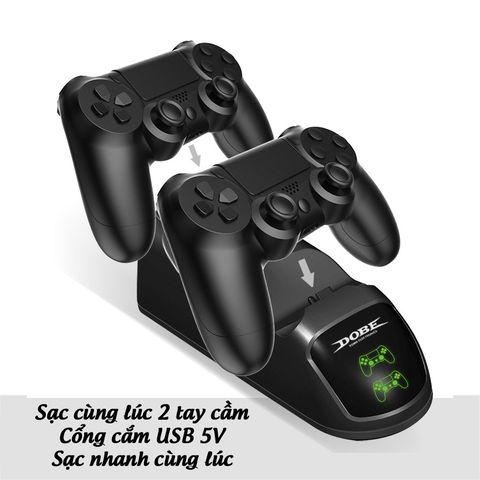 Đế sạc tay cầm PS4, Dock sạc tay cầm PS4 Dobe