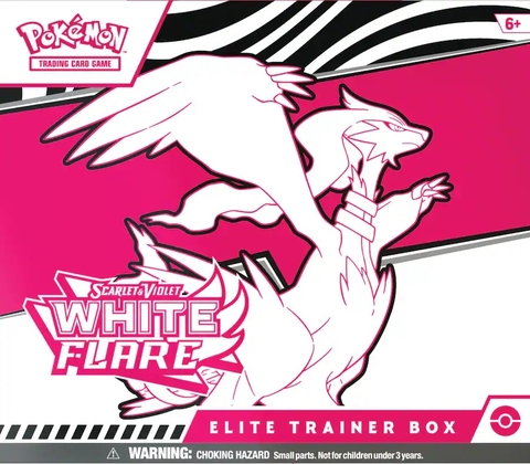 pokemon etb white flare booster pack full box