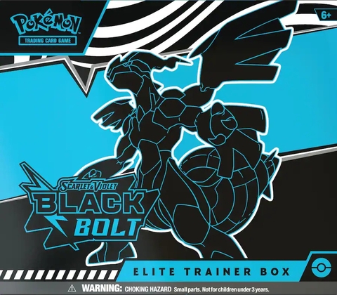 pokemon etb black bolt booster pack full box