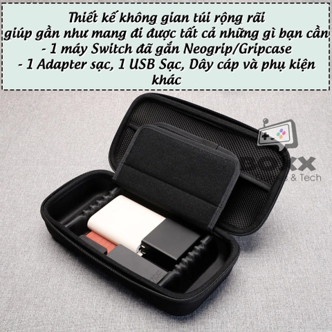 Túi đựng Skull & Co Maxcarry Case cho máy Nintendo Switch Oled, Nintendo Switch V1, V2