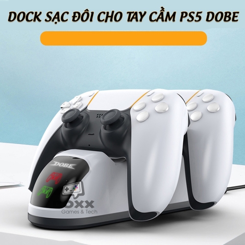 Đế sạc tay cầm PS5 DualSense PlayStation 5, Dock sạc nhanh cho tay cầm PS5