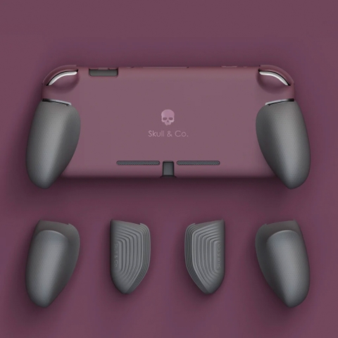 Ốp lưng GripCase hãng Skull & Co cho Nintendo Switch Lite, GripCase màu Gray