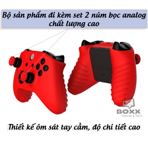 Bọc tay cầm Xbox One s, ốp tay cầm xbox one s chính hãng Dobe - Tặng kèm bọc núm analog