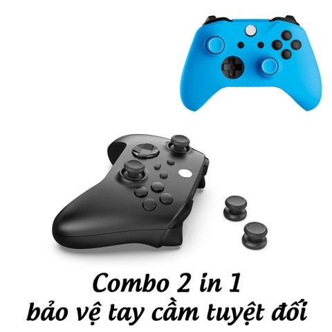 Bọc tay cầm Xbox One s, ốp tay cầm xbox one s chính hãng Dobe - Tặng kèm bọc núm analog