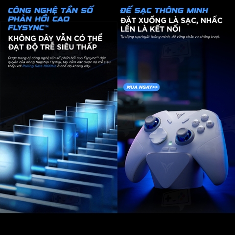 Tay Cầm Flydigi Direwolf 4 Polling Rate 1000Hz, Hall Effect, Joystick Tùy Chỉnh Lực cho Nintendo Switch, PC, Laptop