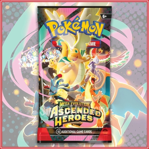 Pokemon TCG Mega Evolution Ascended Heroes Booster Pack chinh hang