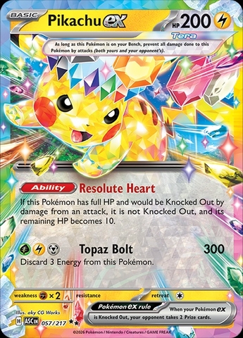 Pokemon TCG Mega Evolution Ascended Heroes Booster Pack chinh hang