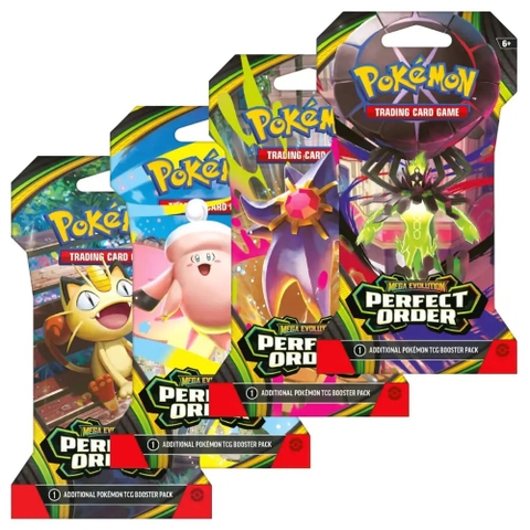 Sleeved Booster Perfect Order Pokemon TCG Mega Evolution pack mới 2026