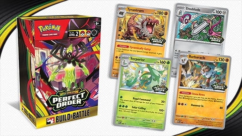 Pokemon Perfect Order Build and Battle Box gồm deck và booster pack