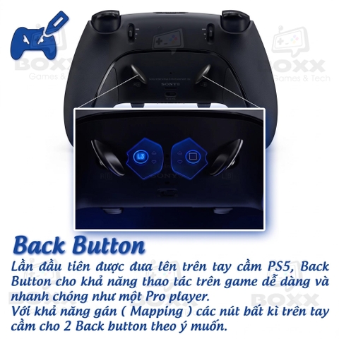 Nút bấm mặt sau Back Button tay cầm PS5 DualSense Edge Midnight Black