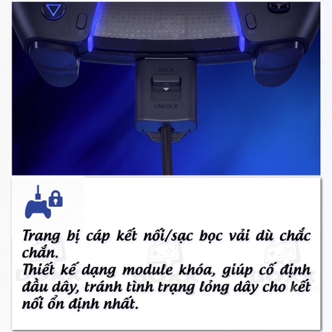 Tay cầm PS5 DualSense Edge Midnight Black tùy chỉnh profile nút bấm