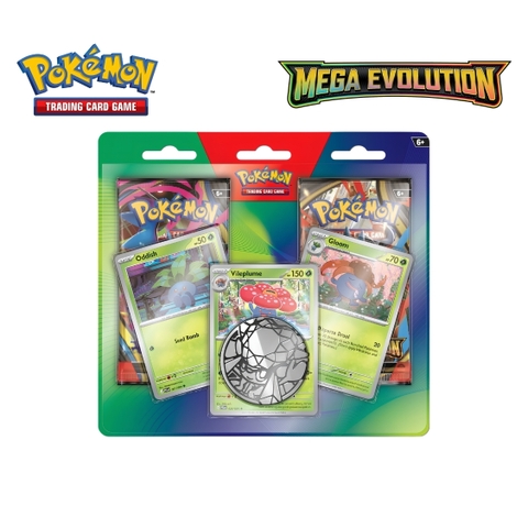 Pokemon TCG: Mega Evolution - Enhanced 2 Pack Blisters Oddish, Gloom, Vileplume