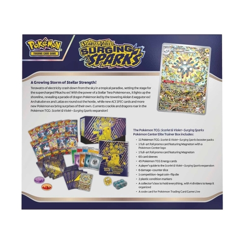 pokemon tcg surging sparks pokemon center etb sealed