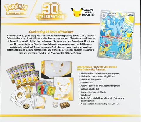 Sách hướng dẫn Players Guide Pokemon TCG 30th Celebration
