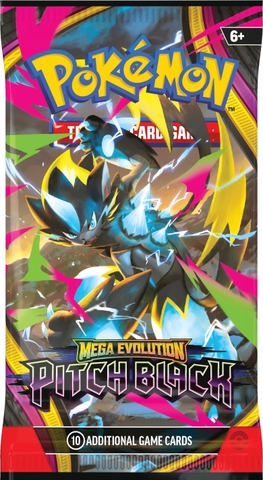 Pokemon TCG Mega Evolution Pitch Black Booster Bundle gồm 6 Booster Pack
