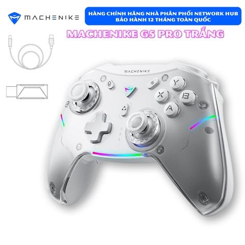 Tay cầm chơi game MACHENIKE G5 Pro Phím cơ, Hall Effect, Macro cho Nintendo Switch, PC, Laptop, Steam Deck