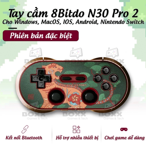 Tay cầm chơi game bluetooth 8Bitdo N30 Pro 2 - Nintendo Switch