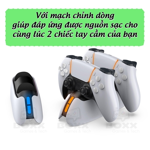 Đế sạc tay cầm PS5, Dock sạc tay cầm PS5 DualSense - PlayStation 5 Dobe