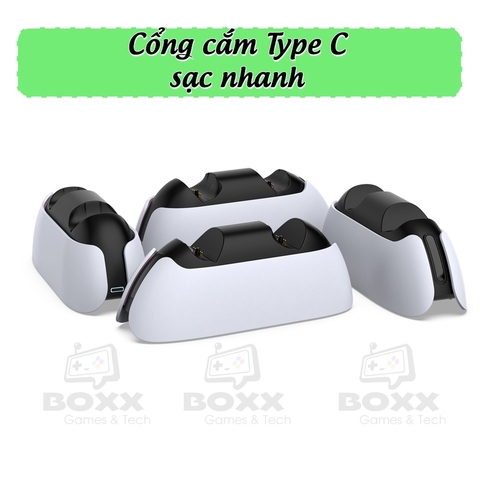 Đế sạc tay cầm PS5, Dock sạc tay cầm PS5 DualSense - PlayStation 5 Dobe