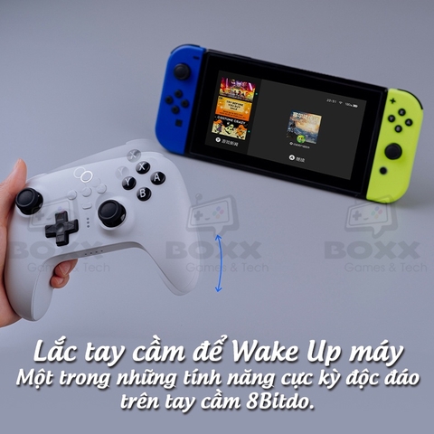 Tay cầm 8BitDo Ultimate Bluetooth Controller kèm Dock Sạc cho Nintendo Switch, PC, Laptop