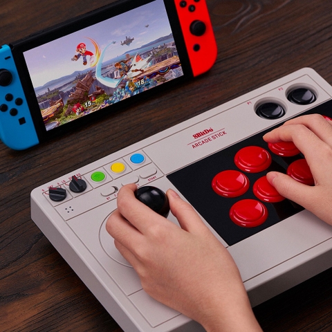 Bàn chơi game 8Bitdo Arcade Stick cho Nintendo Switch, Windows, Android