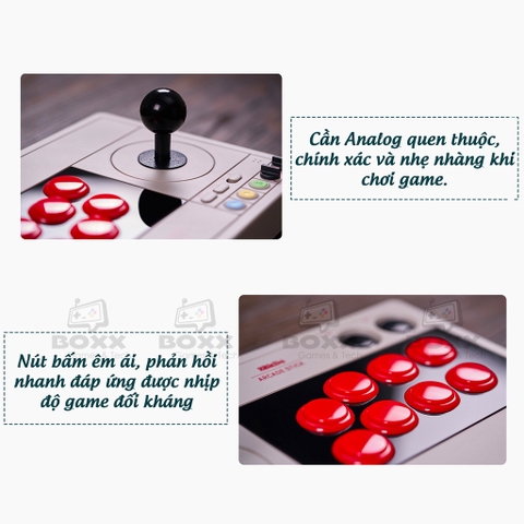 Bàn chơi game 8Bitdo Arcade Stick cho Nintendo Switch, Windows, Android