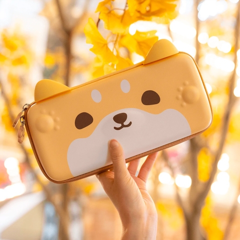 Túi đựng máy Nintendo Switch Oled, V1, V2 chính hãng GeekShare Chó Shiba