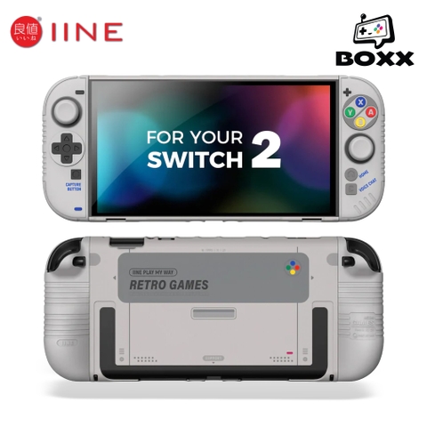 Case bảo vệ cho Nintendo Switch 2 chính hãng IINE phiên bản Retro