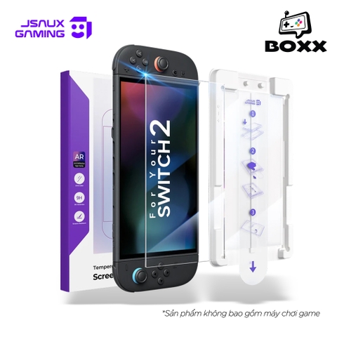 Kính Cường Lực JSAUX Chống Phản Quang Obsidian AR Cho Nintendo Switch 2