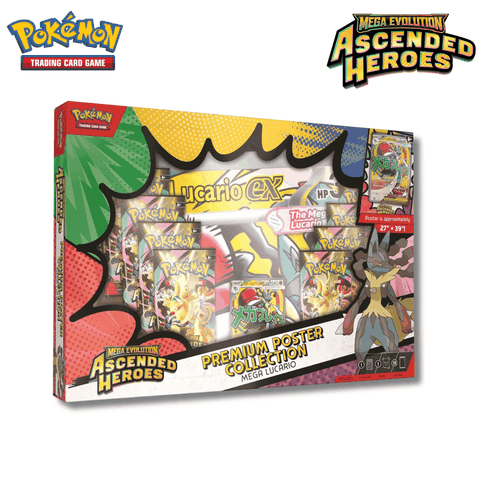 Pokemon TCG: Mega Evolution - Ascended Heroes Premium Poster Collection - Mega Lucario