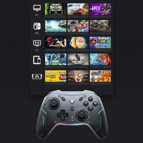 Tay cầm chơi game MACHENIKE G5 Pro Phím cơ, Hall Effect, Macro cho Nintendo Switch, PC, Laptop, Steam Deck