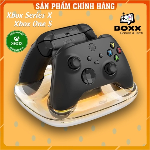 Dock sạc cho tay cầm Xbox One S, Xbox Series X kèm adapter và pin sạc chính hãng 8Bitdo