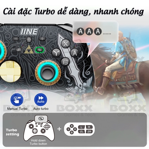 Tay cầm IINE Ares Mecha Wireless Pro Controller - Nintendo Switch