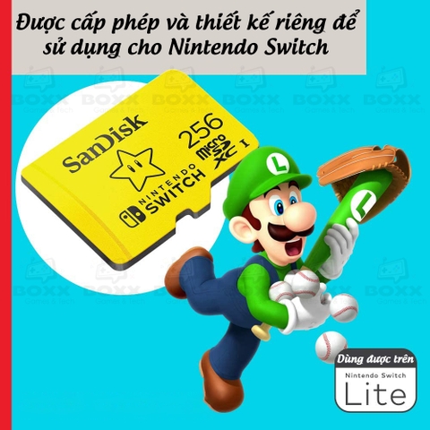 Thẻ Nhớ cho máy Nintendo Switch 256GB Chính Hãng Sandisk