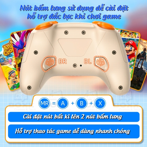 Tay cầm chơi game IINE Aurora Wireless Mechanical Pro Controller cho Nintendo Switch