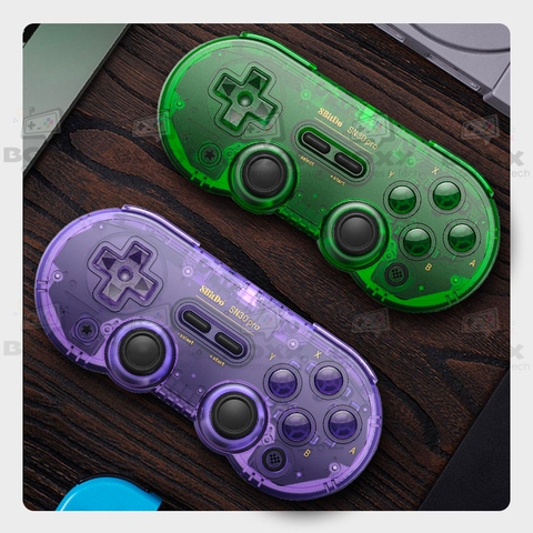 Tay cầm chơi game bluetooth 8Bitdo SN30 Pro Jade Green - Dùng cho Nintendo Switch, Windows, Điện Thoại