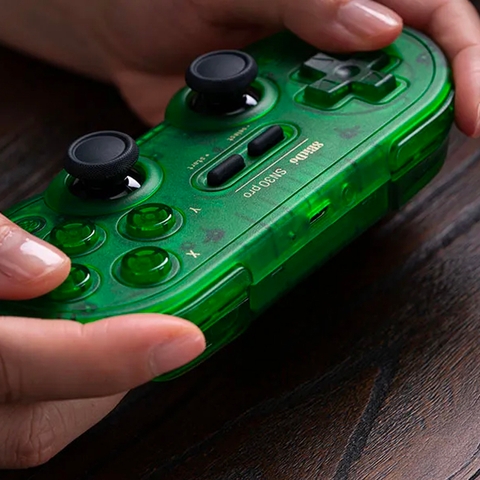 Tay cầm chơi game bluetooth 8Bitdo SN30 Pro Jade Green - Dùng cho Nintendo Switch, Windows, Điện Thoại