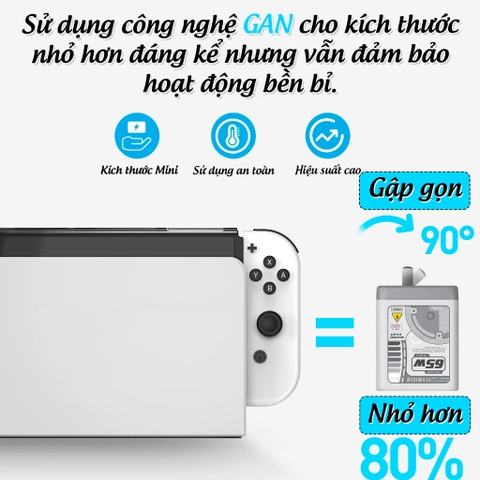 Bộ Sạc + Dock chuyển HDMI Video cho Nintendo Switch, Steam Deck chính hãng IINE