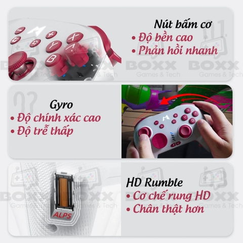 Tay cầm chơi game MOBAPAD CHITU HD phím cơ, Analog Hall Effect cho Nintendo Switch, Windows