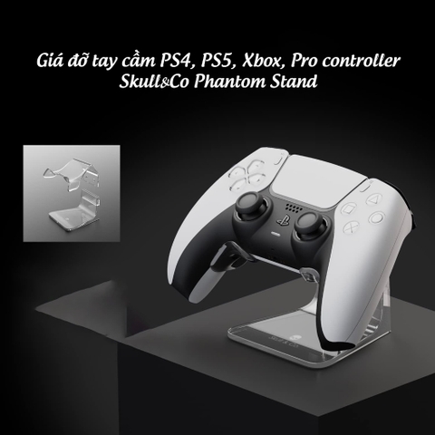 Đế nhựa đỡ tay cầm Xbox Series X, PS4, PS5, Pro Controller chính hãng Skull & Co