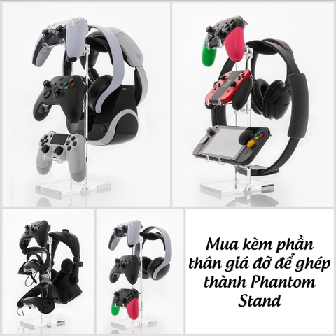 Đế nhựa đỡ tay cầm Xbox Series X, PS4, PS5, Pro Controller chính hãng Skull & Co