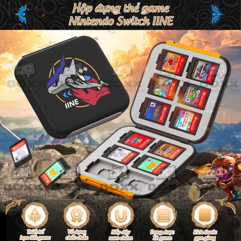 Hộp đựng băng game Nintendo Switch chính hãng IINE